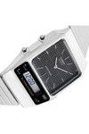 CASIO Vintage Dual Time Chronograph Silver Stainless Steel Bracelet