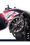 CASIO Edifice Sospensione Tough Solar Smartwatch Chronograph Black Rubber Strap