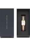 DANIEL WELLINGTON Quadro Lumine Crystals Rose Gold Stainless Steel Bracelet