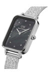 DANIEL WELLINGTON Quadro Lumine Crystals Silver Stainless Steel Bracelet