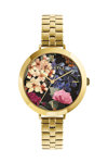 TED BAKER Ammy Floral Gold Stainless Steel Bracelet