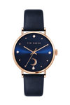 TED BAKER Phylipa Moon Crystals Blue Leather Strap