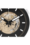 SWATCH Big Bold Bioceramic Time For Taupe Black Silicone Strap