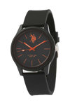 U.S.POLO Michael Black Silicone Strap