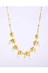 Gold plated Sterling Silver Necklace with Pearl by KIKI Pearly Collection