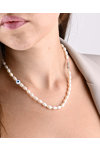 Fresh Water Pearl Necklace With a Silver Clasp by SAVVIDIS