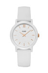 CLUSE Minuit Nylon White Silicone Strap