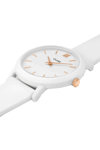 CLUSE Minuit Nylon White Silicone Strap