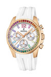 FESTINA Zircons Chronograph White Rubber Strap