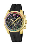 FESTINA Crystals Chronograph Black Rubber Strap