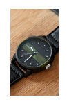 OOZOO Timepieces Black Leather Strap