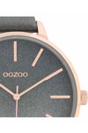 OOZOO Timepieces Grey Leather Strap