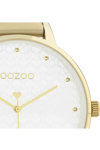 OOZOO Timepieces Beige Leather Strap