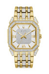 BULOVA Crystal Crystals Gold Stainless Steel Bracelet