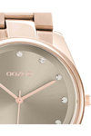 OOZOO Timepieces Crystals Rose Gold Stainless Steel Bracelet