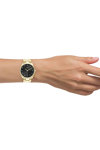 OOZOO Timepieces Crystals Gold Stainless Steel Bracelet