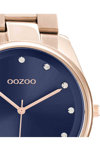 OOZOO Timepieces Crystals Rose Gold Stainless Steel Bracelet