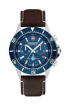 SWISS MILITARY HANOWA Flagship X Chronograph Brown Leather Strap