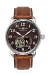 ZEPPELIN LZ 127 Graf Open Heart Automatic Brown Leather Strap