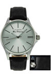 BEN SHERMAN Mens Black Leather Strap Gift Set