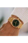 LEDOM Glance Crystals Gold Stainless Steel Bracelet