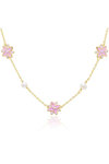DOUKISSA NOMIKOU Pink Flower Pearl Necklace