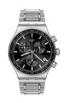 SWATCH Carbonium Dream Chronograph Silver Stainless Steel Bracelet