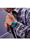 CASIO G-SHOCK Smartwatch Chronograph Turquoise Rubber Strap