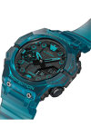 CASIO G-SHOCK Smartwatch Chronograph Turquoise Rubber Strap