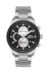 SLAZENGER Dual Time Silver Stainless Steel Bracelet