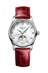 LONGINES The LONGINES Master Collection Diamonds Automatic Red Leather Strap