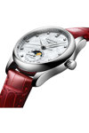 LONGINES The LONGINES Master Collection Diamonds Automatic Red Leather Strap