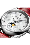 LONGINES The LONGINES Master Collection Diamonds Automatic Red Leather Strap