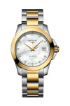 LONGINES Conquest Diamonds Two Tone Stainless Steel Bracelet