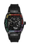 PHILIPP PLEIN The Skeleton Crystals Automatic Black Rubber Strap