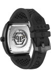 PHILIPP PLEIN The Skeleton Crystals Automatic Black Rubber Strap