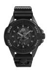 PHILIPP PLEIN The Skull Crystals Black Rubber Strap