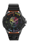 PHILIPP PLEIN The Skull Crystals Black Rubber Strap