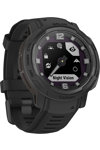 GARMIN Instinct Crossover Solar Tactical Black Silicone Strap