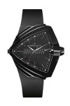 HAMILTON Ventura XXL Bright Black Rubber Strap