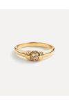 ALEYOLE Trace Gold Ring (No 12)