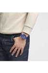 SWATCH Big Bold Bouncing Blue Two Tone Combined Materials Strap