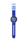 SWATCH Big Bold Bouncing Blue Two Tone Combined Materials Strap