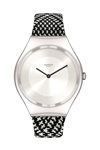 SWATCH Irony Black'N'White Two Tone Fabric Strap