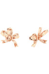 SWAROVSKI White Volta stud earrings Bow (Small)