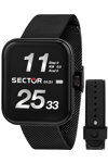 SECTOR S03 Pro Light Smartwatch Black Stainless Steel Bracelet Gift Set