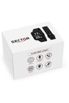 SECTOR S03 Pro Light Smartwatch Black Stainless Steel Bracelet Gift Set