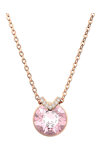 SWAROVSKI Pink Bella V pendant (round cut)