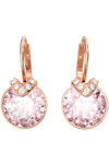 SWAROVSKI Pink Bella V drop earrings (round cut)