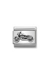 Nomination Link MOTORCYCLE made of Stainless Steel and Sterling Silver